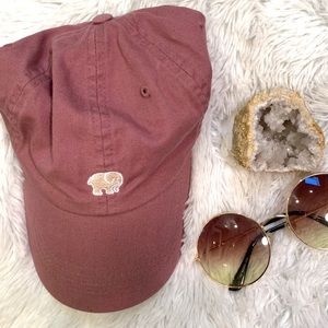 Maroon ivory Ella hat
